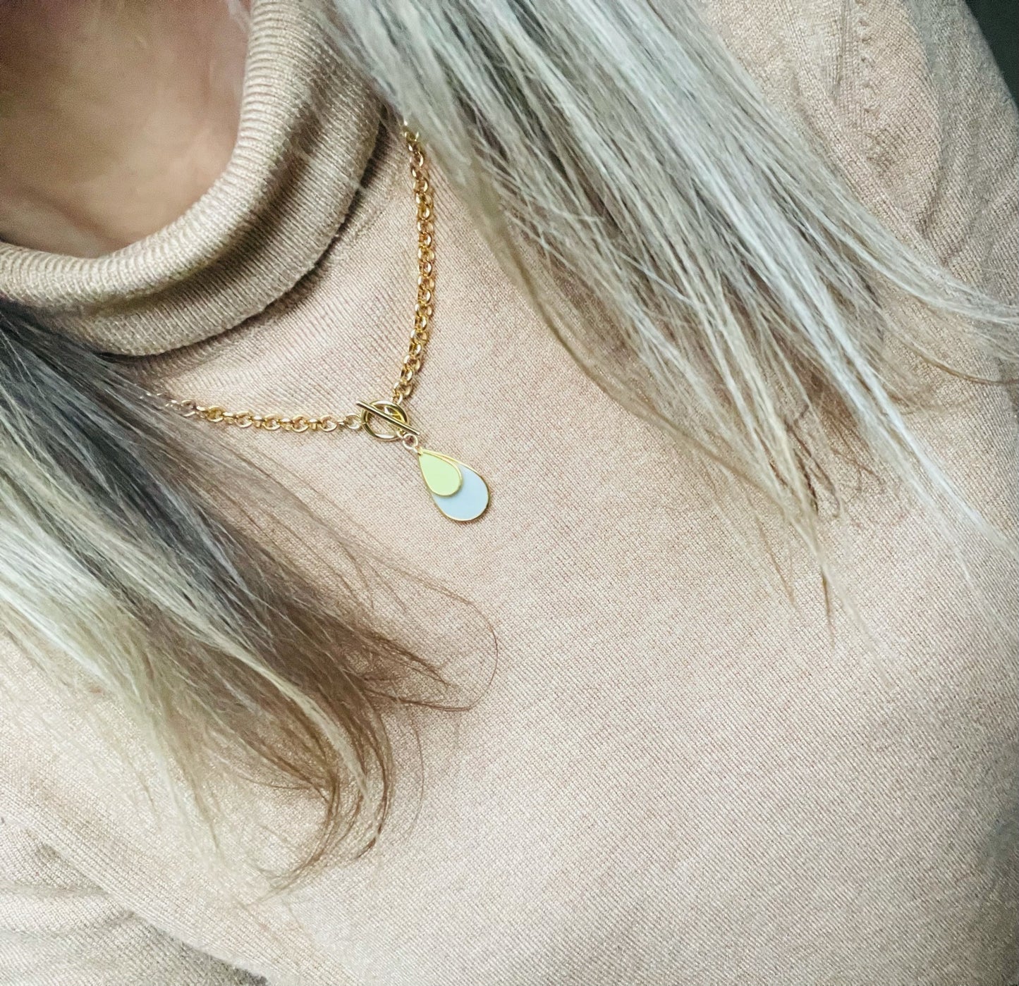 'Deco Deco' Teardrop Necklace