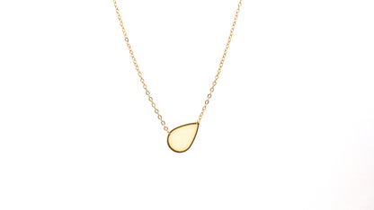 'Teardrop' gold necklace