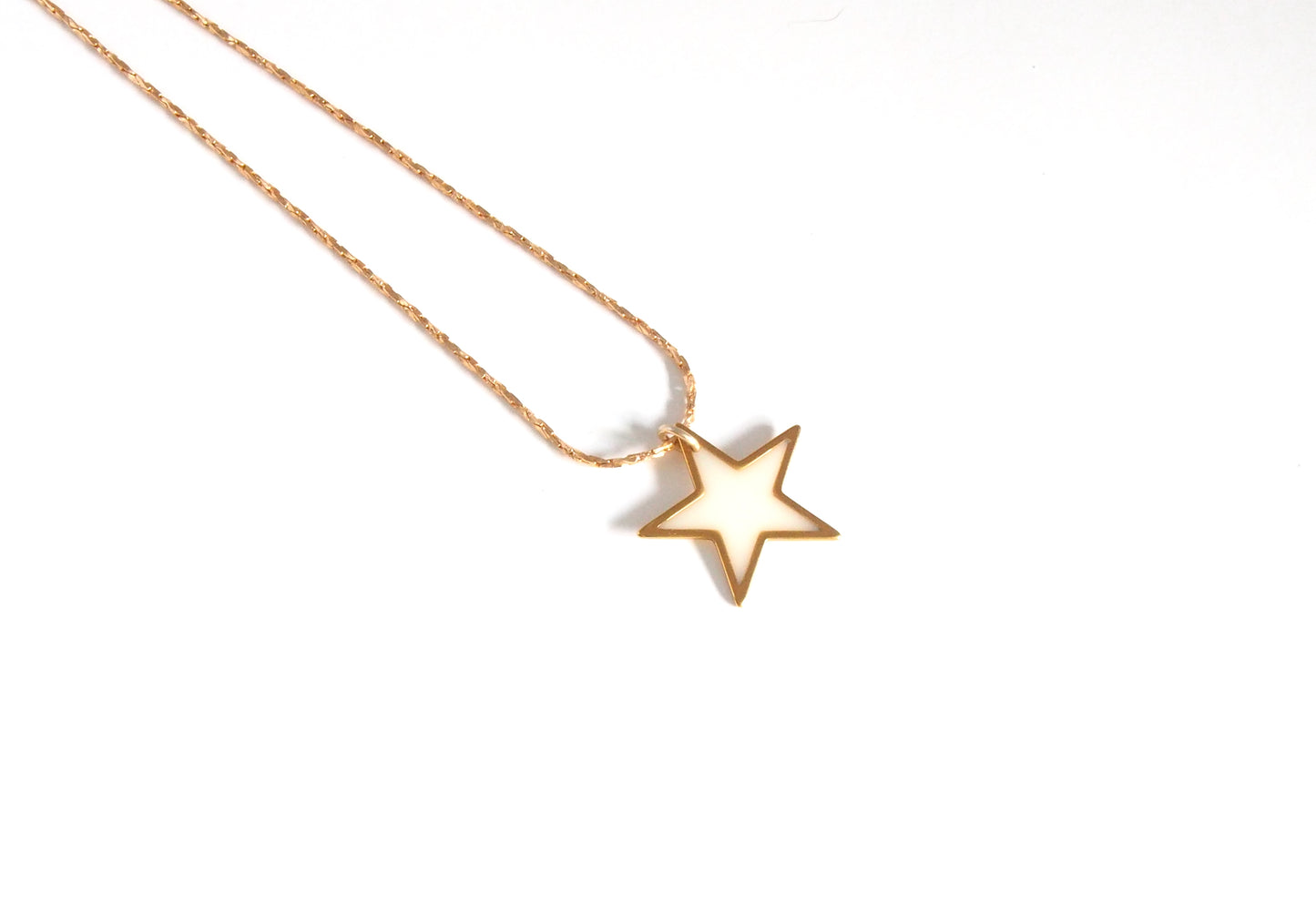 'Starry Twist' gold necklace