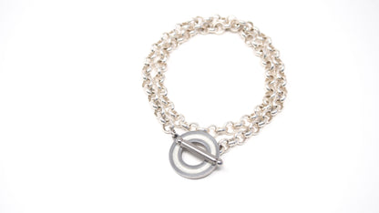 'It's A Wrap' Silver Infinity Necklace/Bracelet