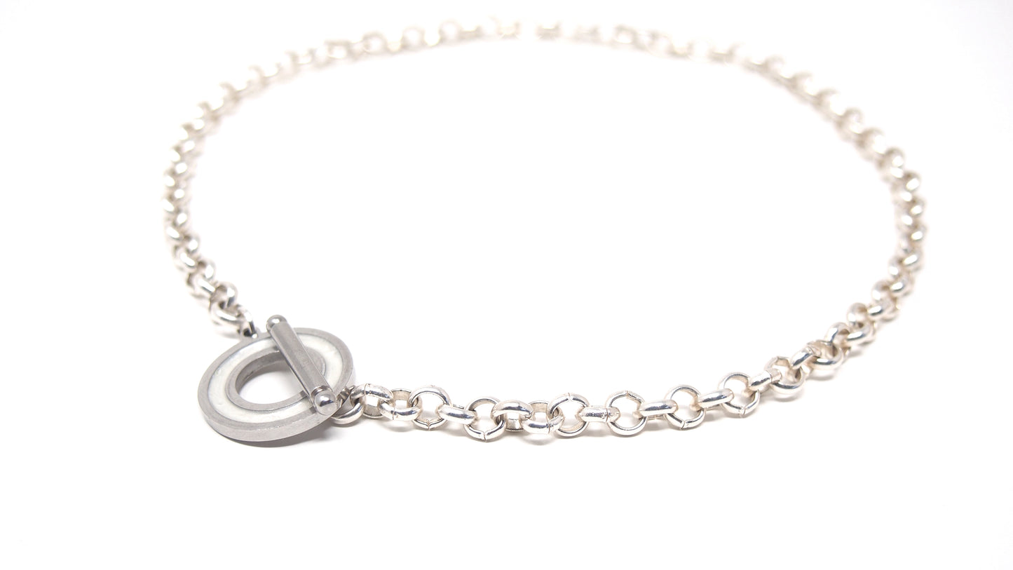 'It's A Wrap' Silver Infinity Necklace/Bracelet