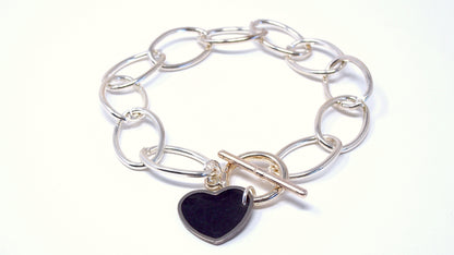 'Fill My Heart' Silver Bracelet