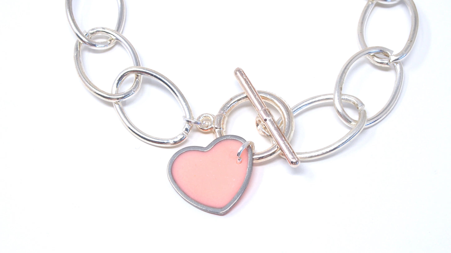 'Fill My Heart' Silver Bracelet