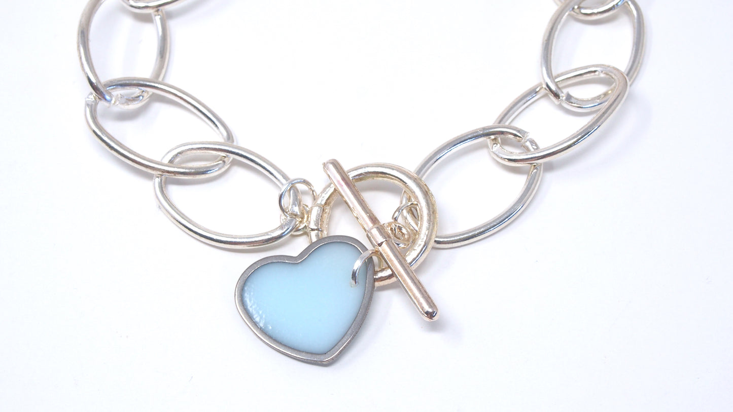 'Fill My Heart' Silver Bracelet