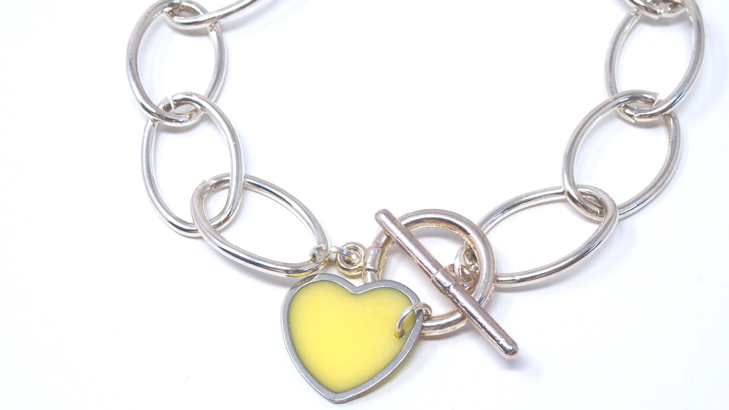 'Fill My Heart' Silver Bracelet