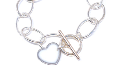 'Fill My Heart' Silver Bracelet