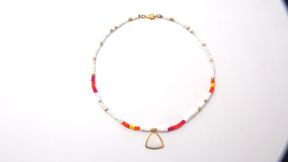 'Boho Reuleaux' Bead Necklace