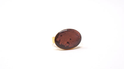 Ellipse Adjustable Gold Cocktail Ring