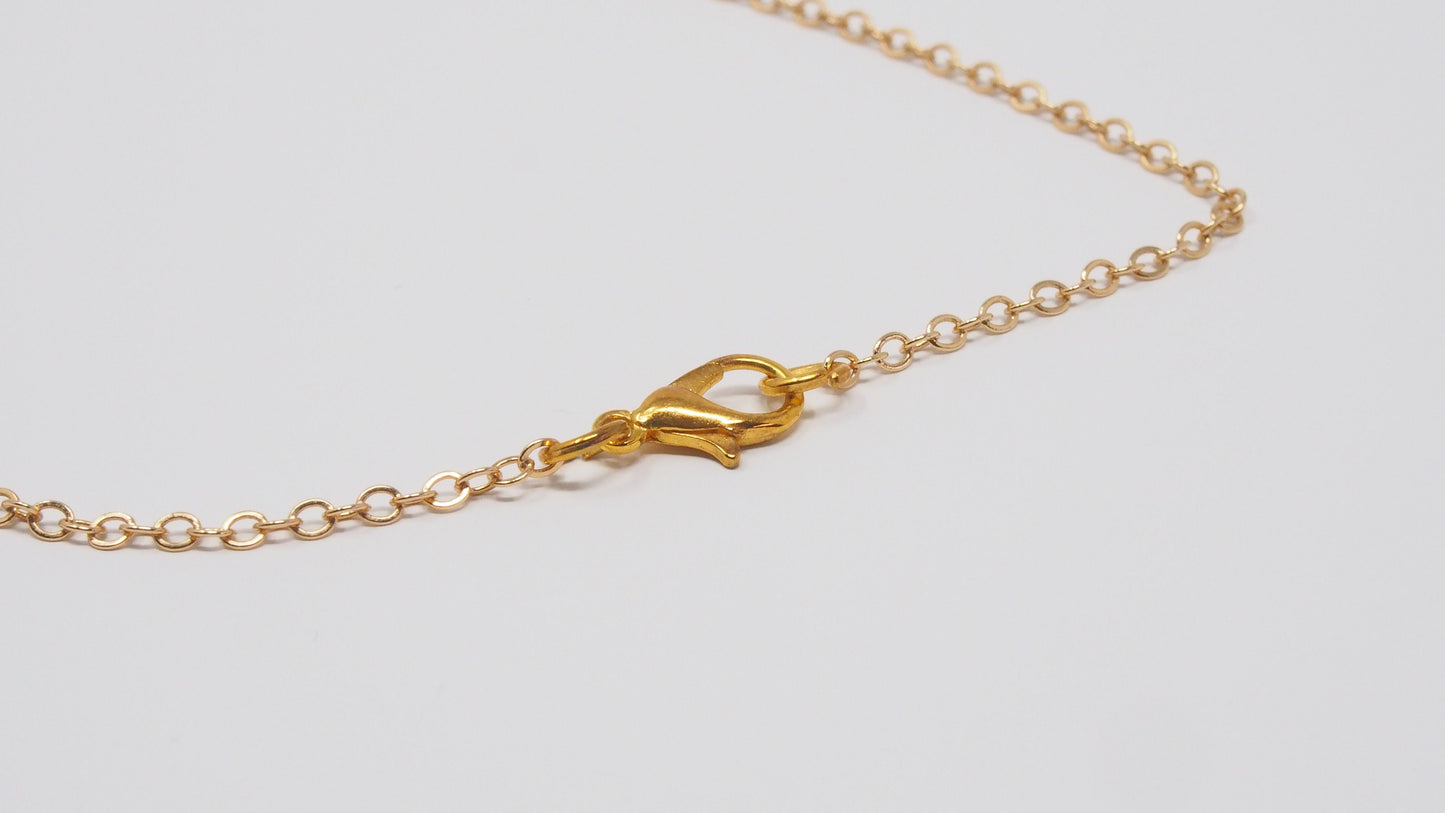 'Teardrop' gold necklace